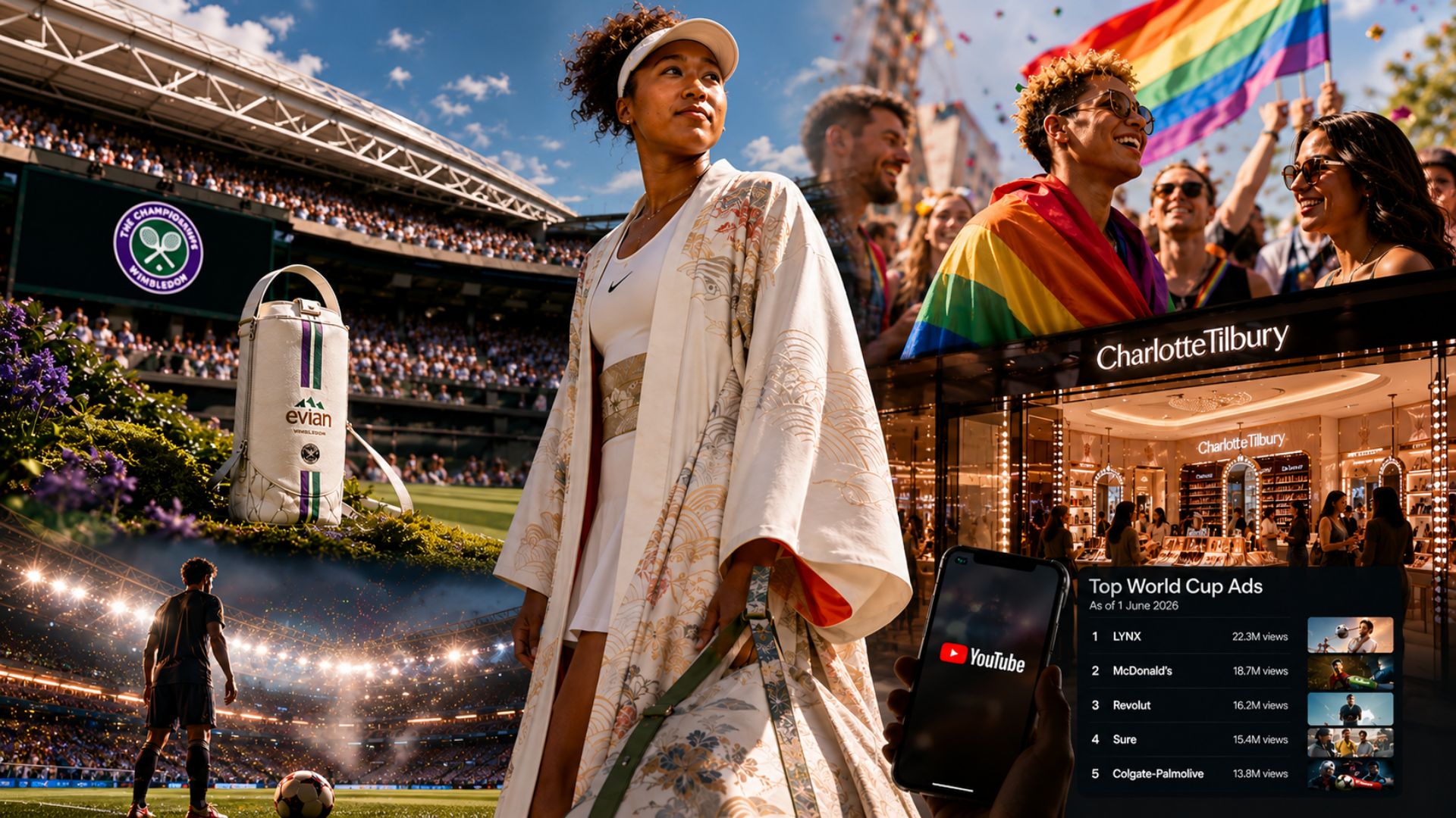 Wimbledon, Naomi Osaka and World Cup Campaigns Reveal a New Playbook for Modern Marketing