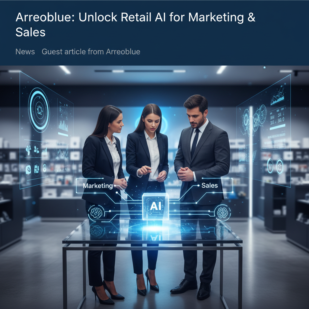 Retailer using AI in marketing and sales, unlocking digital transformation and growth.