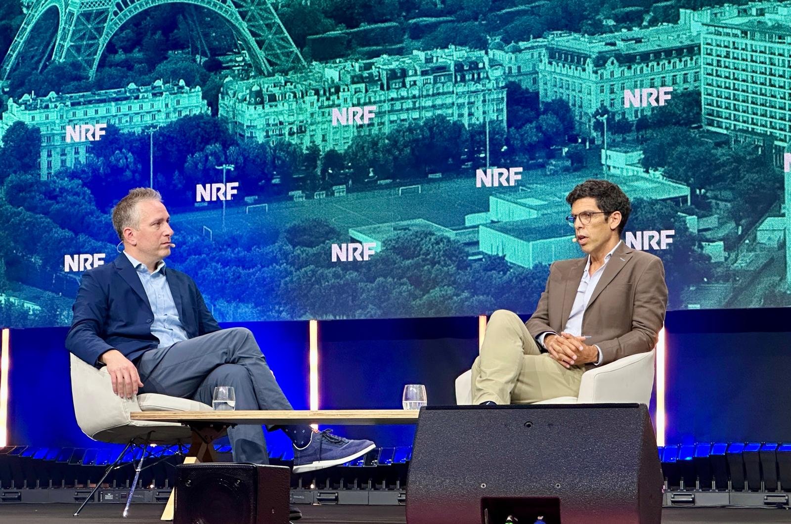 Guilherme Maia Cardoso of Continente in conversation with Ryan Hamburger of Instacart on stage at NRF Retail's Big Show Europe in Paris