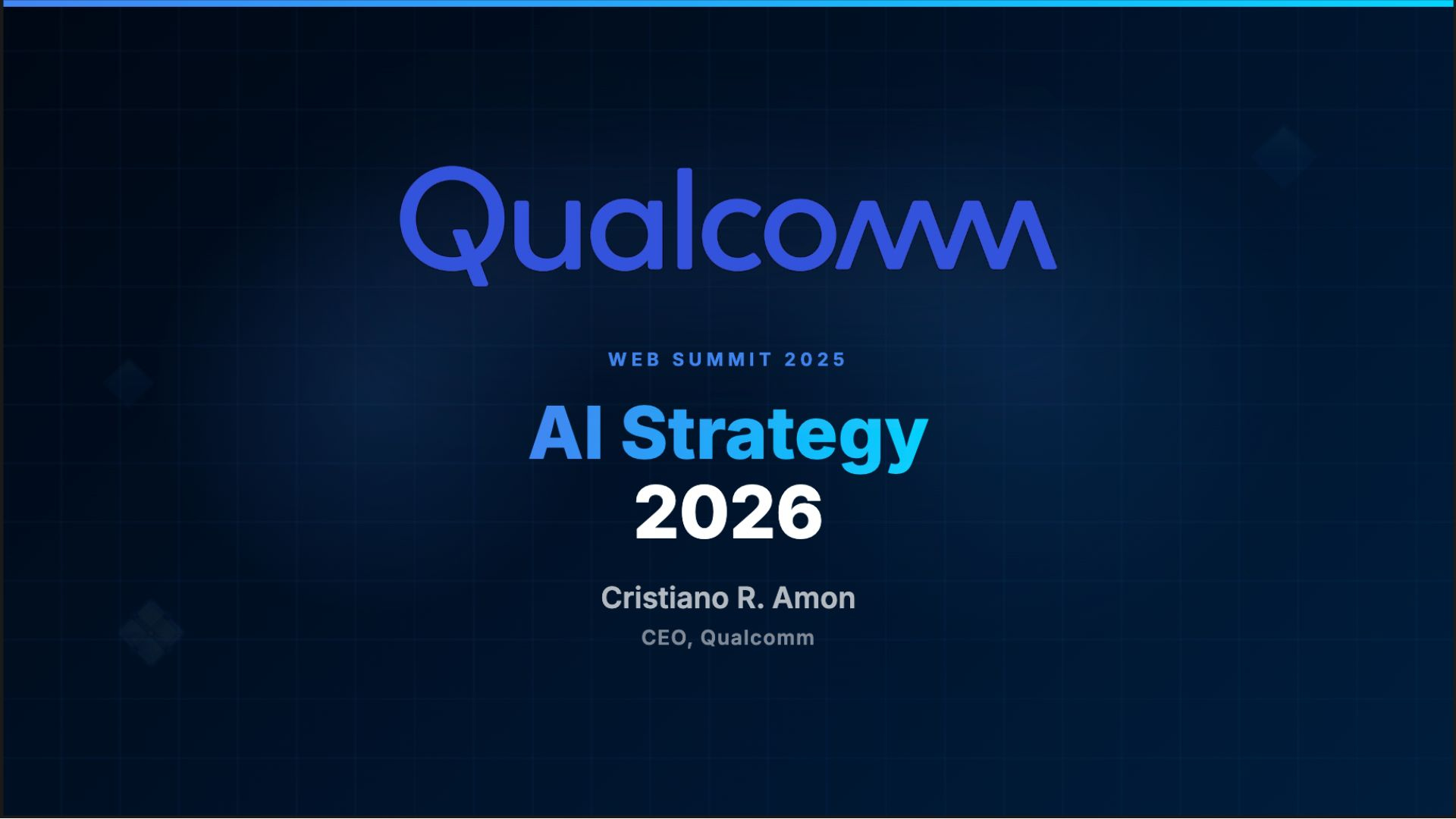 Qualcomm CEO Cristiano R. Amon Unveils AI Everywhere Strategy at Web Summit