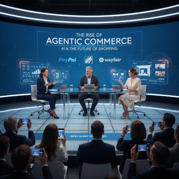 Retail leaders discuss AI and agentic commerce for the future of shopping at NRF.