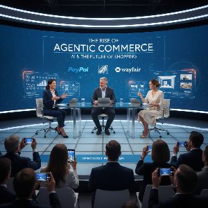 Retail leaders discuss AI and agentic commerce for the future of shopping at NRF.