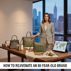 Oroton bag blends heritage with modern design, reflecting brand rejuvenation.
